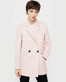 Palton Mango roz pastelat