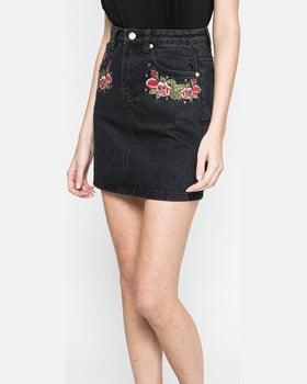 Fusta Answear blossom mood negru