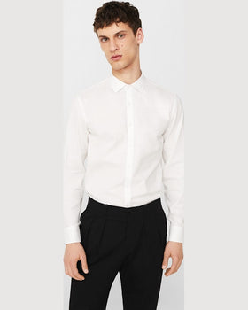 Camasa Mango pico alb