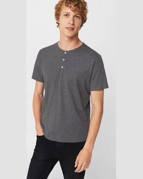 Longsleeve Mango julian gri deschis