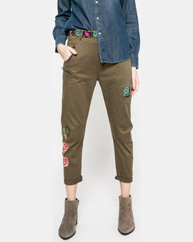 Pantaloni Desigual verde