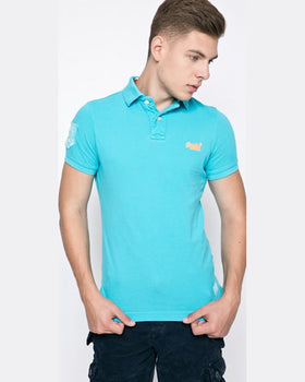 Tricou Superdry superdry polo albastru