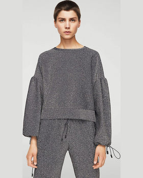 Bluza Mango magic gri deschis