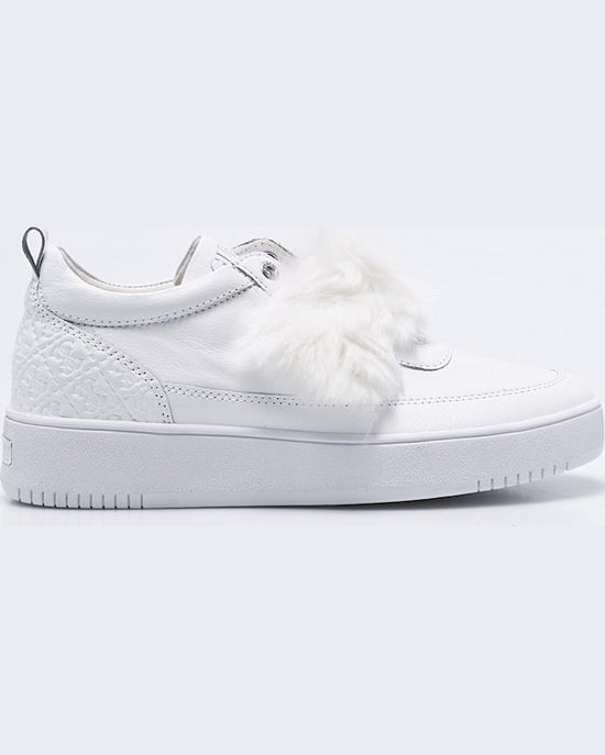 Tenisi Guess Albi din Piele