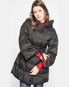 Geaca Tommy Hilfiger de puf negru