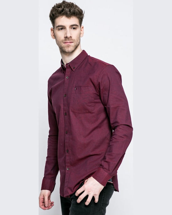 Camasa Tommy Hilfiger castaniu