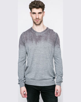 Pulover Trussardi gri deschis