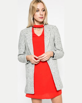 Palton Only gri deschis