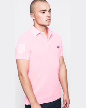 Tricou Superdry superdry polo roz