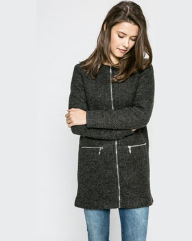 Palton Jacqueline de Yong negru cărbune