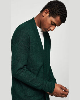 Cardigan Mango pulover sporty verde