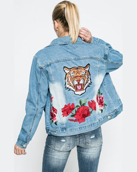 Geaca Answear blossom mood albastru