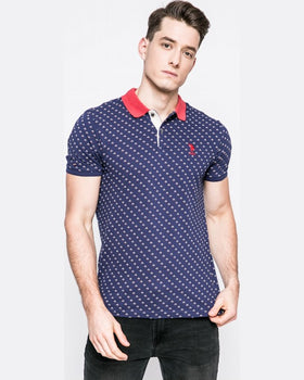 Tricou US Polo polo bleumarin