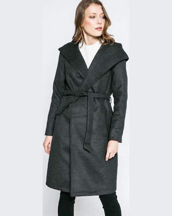 Palton Only phoebe negru cărbune