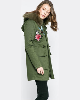 Parka Review hanorac măsliniu