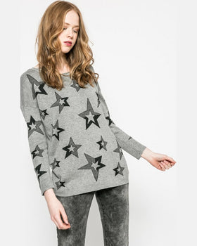 Pulover Only roxanne gri deschis