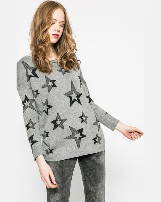 Pulover Only roxanne gri deschis