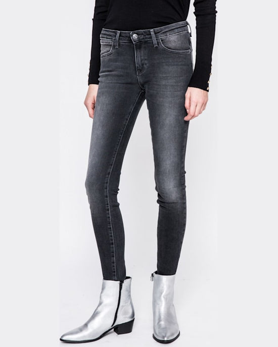 Jeansi Wrangler body bespoke winter black negru