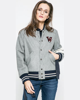 Geaca Wrangler bomber gri