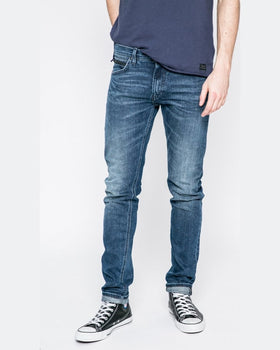 Jeansi Lee banshee worn albastru