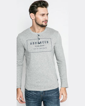 Longsleeve Tom Tailor henley gri