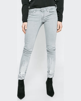 Jeansi Pepe Jeans lola bling gri