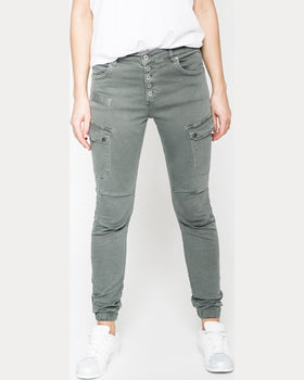 Pantaloni Answear ur your only limit gri