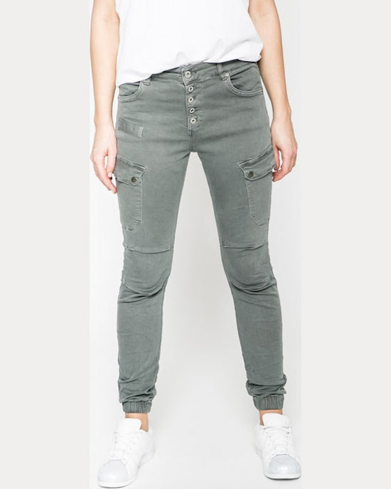 Pantaloni Answear ur your only limit gri