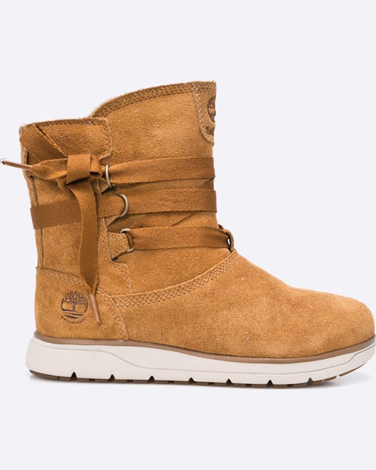 Botine Timberland leighland pull on maro auriu