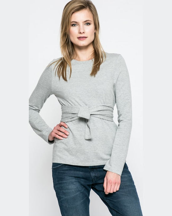 Bluza Noisy May gri deschis