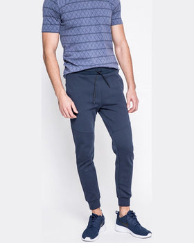 Pantaloni Guess bleumarin