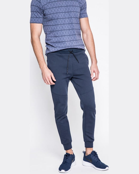 Pantaloni Guess bleumarin