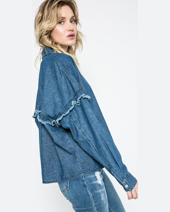 Camasa Missguided bleumarin