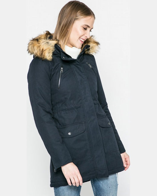 Parka Tally Weijl hanorac bleumarin