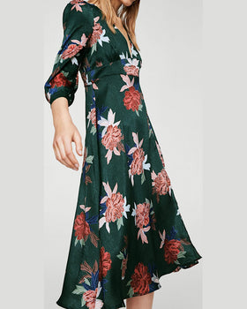 Rochie Mango baloon verde