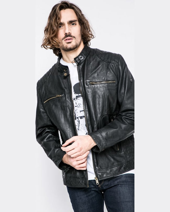 Geaca Camel Active de piele negru