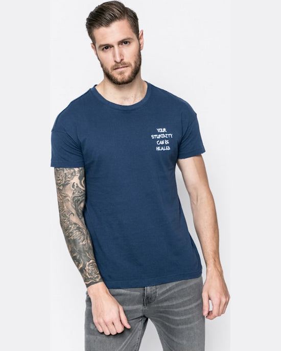 Tricou Review albastru