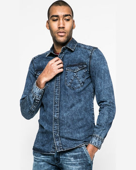 Camasa Medicine city rhythmes albastru