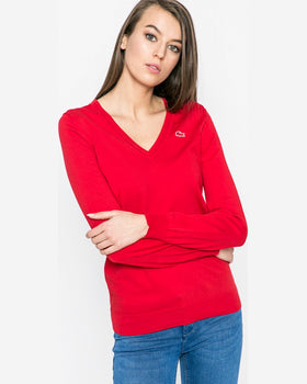Pulover Lacoste roșu