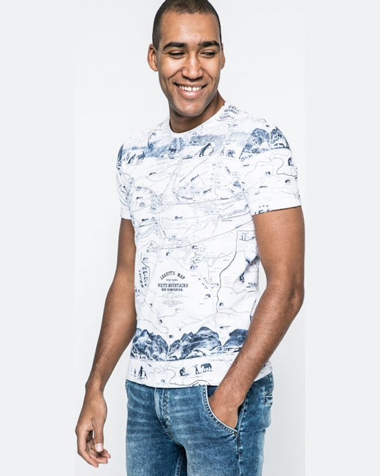 Tricou Medicine city rhythmes alb