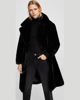 Palton Mango chilly negru