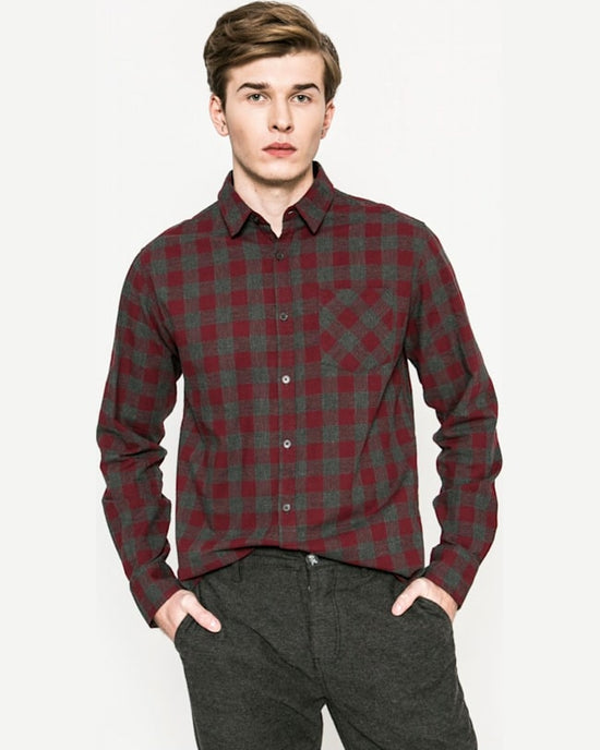 Camasa Medicine city rhythmes castaniu