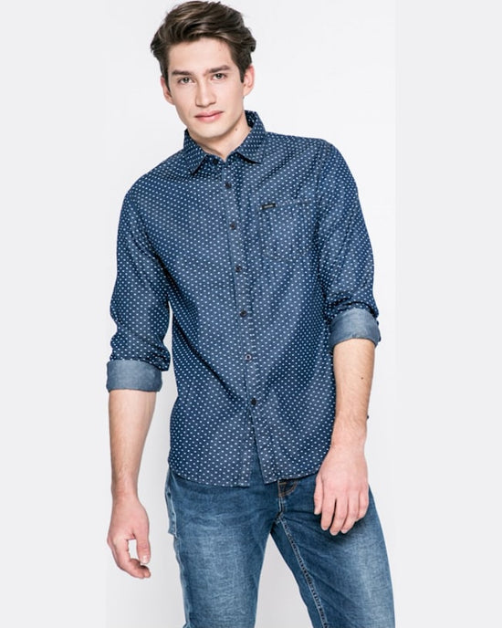 Camasa Guess clyde bleumarin