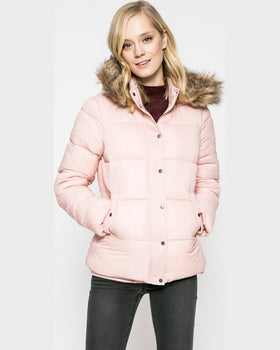 Geaca Review roz trandafiriu