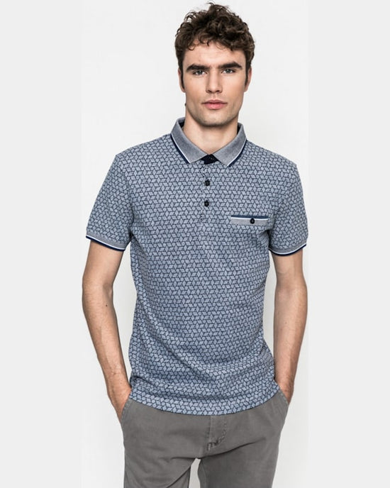 Tricou Medicine polo slow future bleumarin