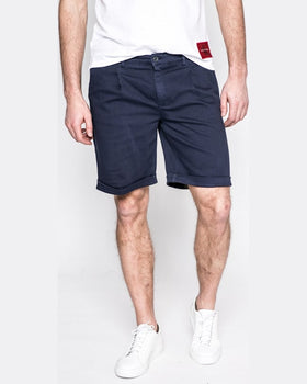 Pantaloni Trussardi scurti bleumarin