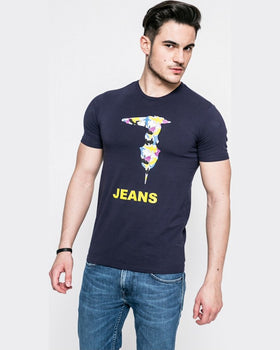 Tricou Trussardi bleumarin