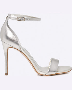 Sandale Guess pantofi cu toc auriu