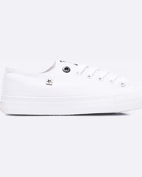 Tenisi Albi cu Talpa Inalta Big Star