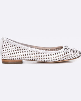 Balerini Caprice Argintii Perforati